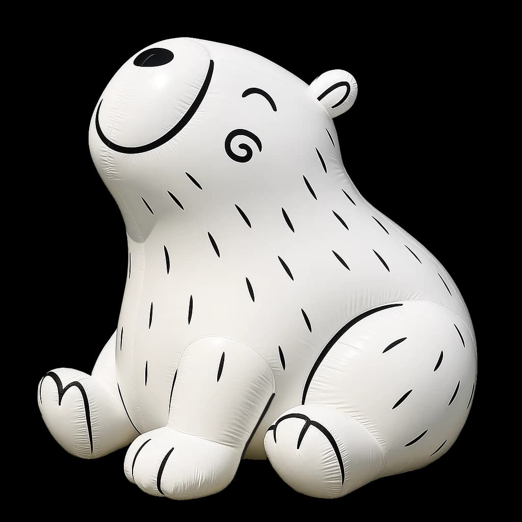 Capibara inflable de Te Reto, mascota de la plataforma